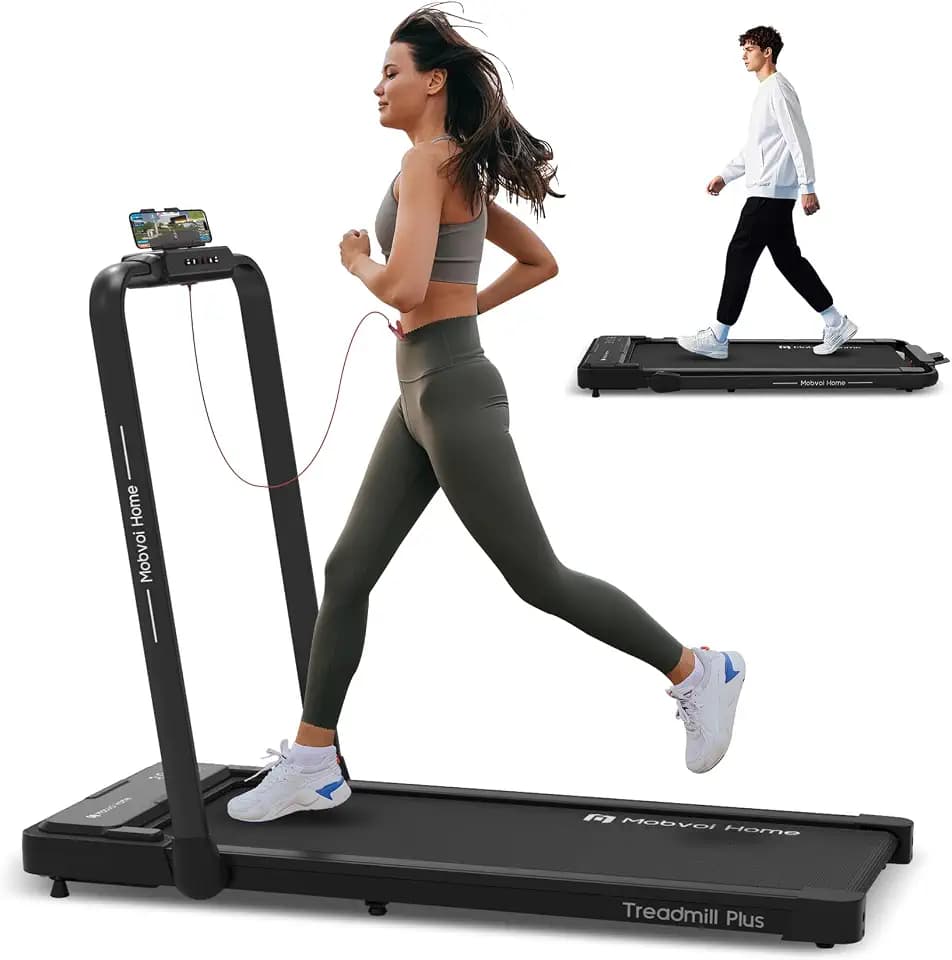 Mobvoi Home Laufband Intelligente KI 3-in-1 Gehpad für das Home Office Laufband zum Gehen und Laufen Große Lauffläche LED-Display TicSports Zwift Kinomap 12km/h 120kg