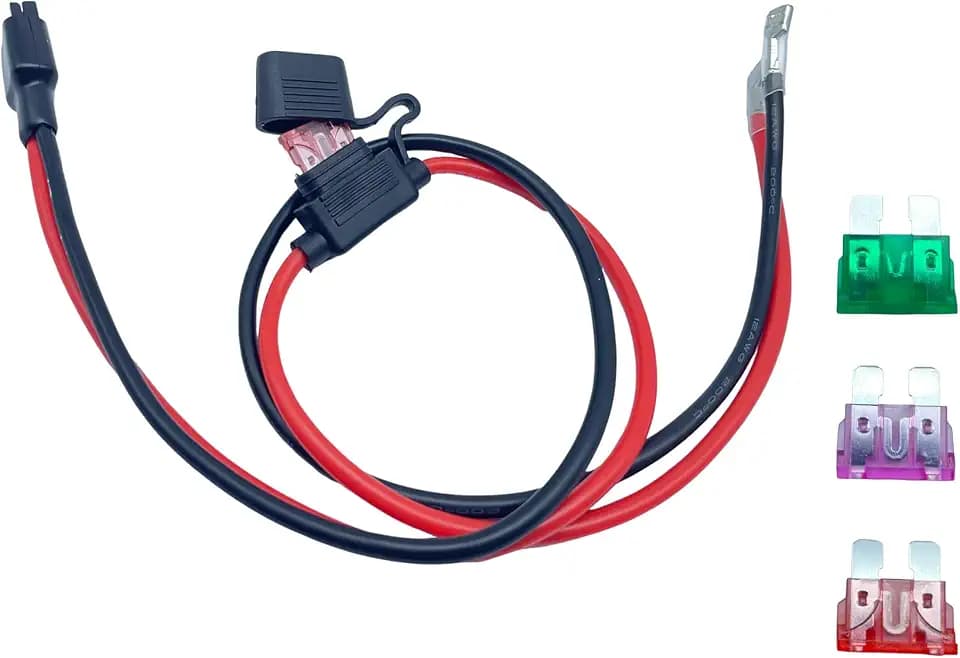 2.1ft 12 AWG Anderson Power Cable for Solar & Battery Power Electrical Connections,PP45 Connector to F2 Spade Terminals Wire