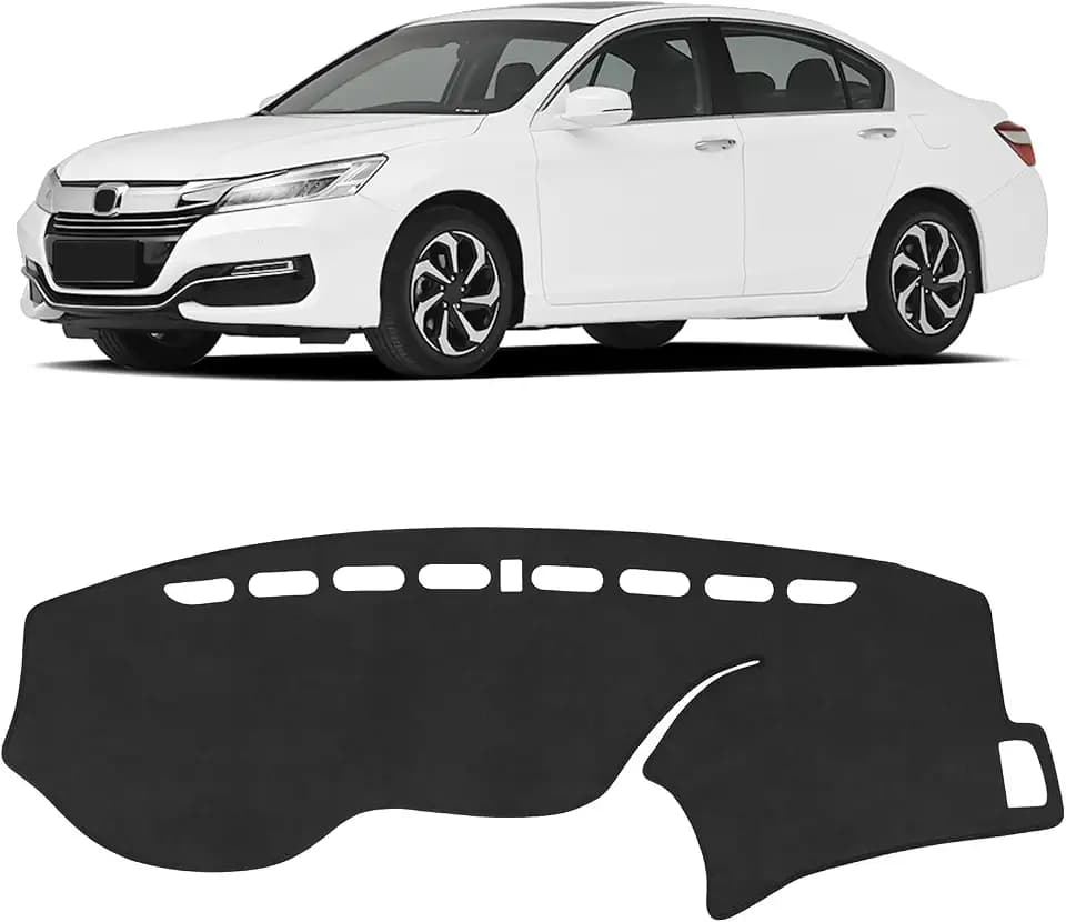 Dash Cover for Honda Accord 2017 2016 2015 2014 2013 Hybrid (Include HEV) Accessories Flannel Dashboard Cover Dash Mat Center Console Cover Sunshield Protector Pad