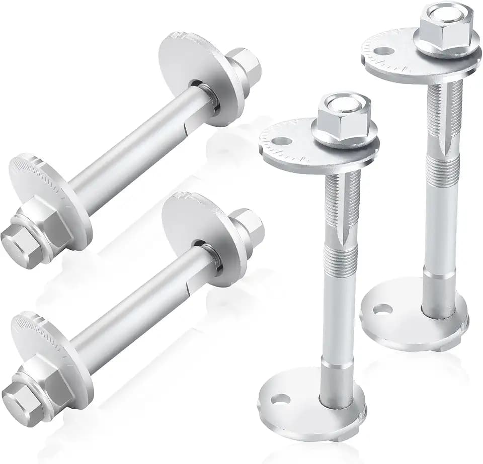 48409-60020 48190-60020 Lower Control Arm Cam Bolts Kit, Front Alignment Camber Toe Adjustment Bolts Compatible with 2003-2009 Toyota 4Runner; 2007-2010 FJ Cruiser and 2005-2016 Tacoma