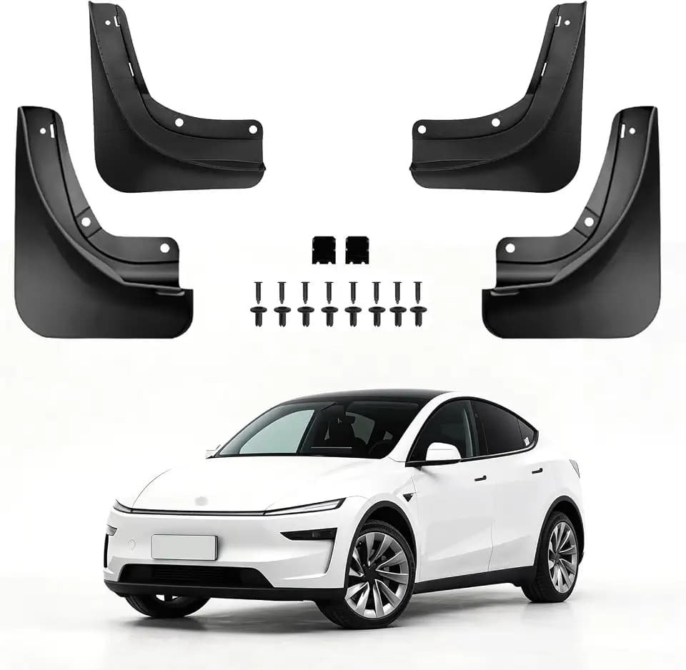 No Drill Mud Flaps for 2025-2027 Tesla Model Y Juniper