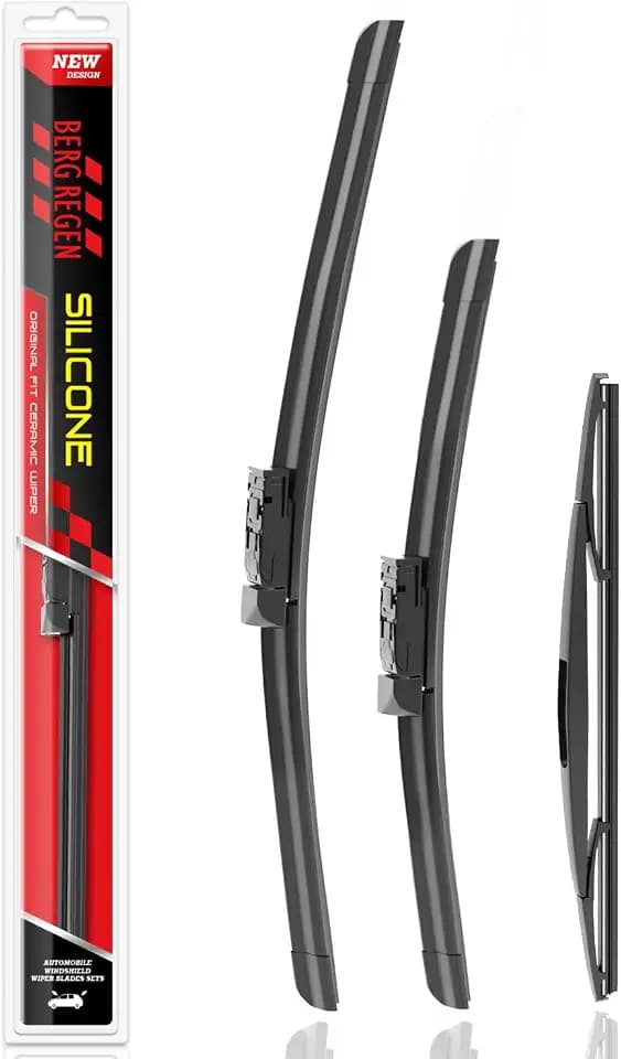 BERG REGEN Silicone Windshield Wiper Blades Replacement for Subaru Forester 2024 2023 2022 2021 2020 2019 Windshield Wipers (Pack Of 3) Automotive Replacement Windshield Wiper Blades- 26"/17"/14"
