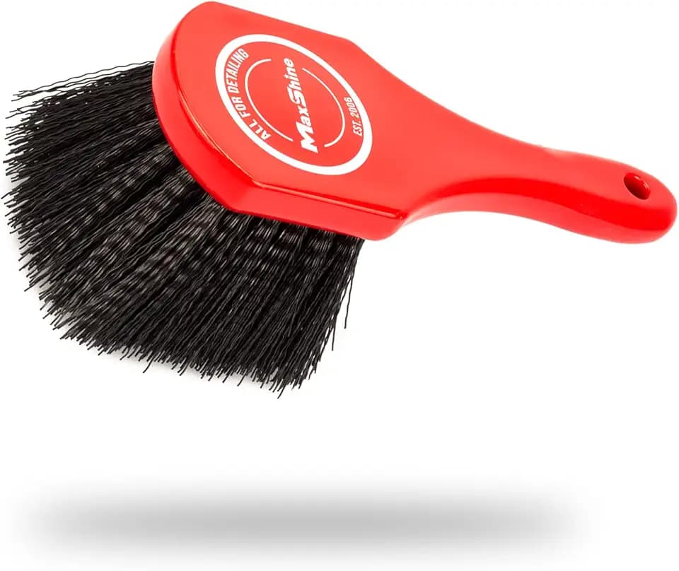 Maxshine Universal Heavy-Duty Tire & Carpet Cleaning Brush – Ultimate Scrubber for Carpets, Upholstery, Floor Mats & More – Removes Dirt & Stains – Home & Auto Detailing Accessory