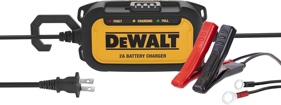 DEWALT DXAEC2 2-Amp Battery Charger for Vehicles