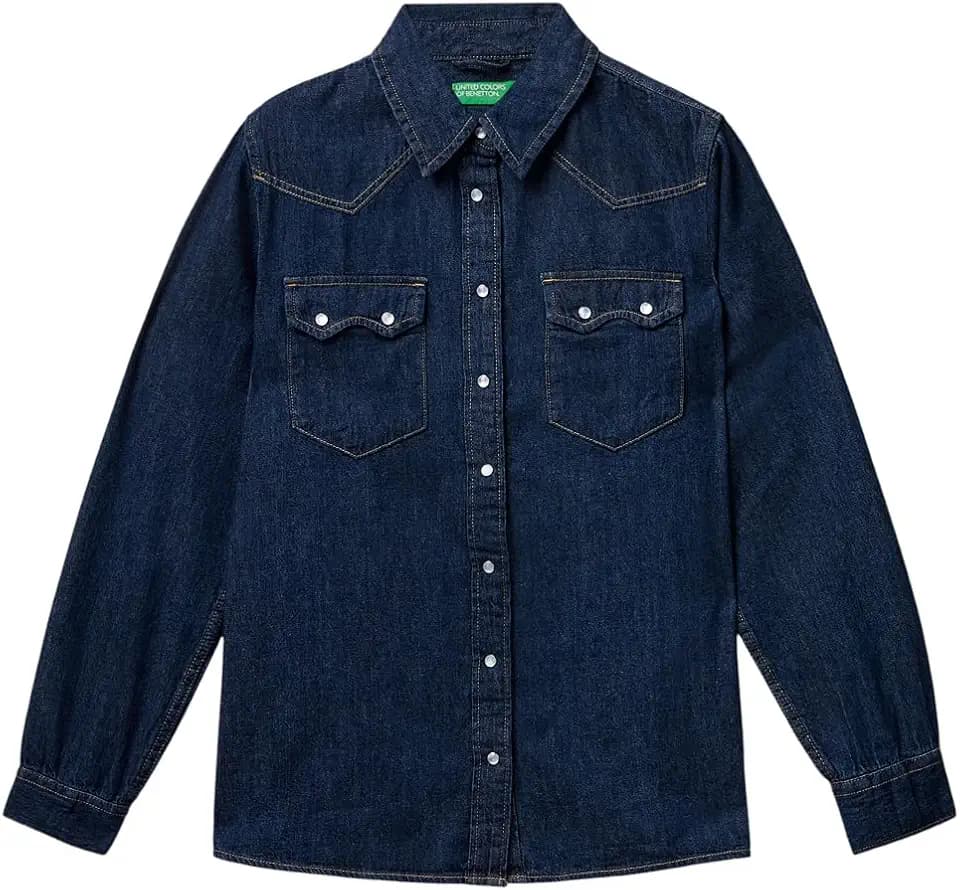 United Colors of Benetton Damen Camicia 5rzkdq06t Hemd