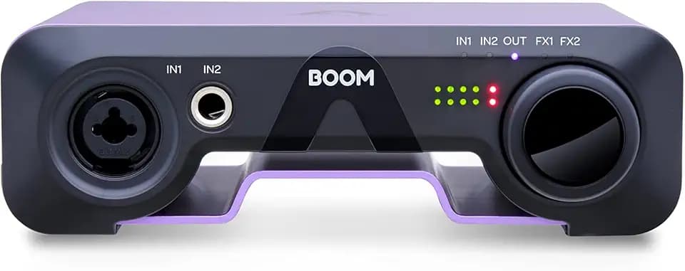 Apogee BOOM USB-C Audiointerface (für Studio- und Heimproduktionen, Null-Ohm Kopfhörerverstärker, Onboard Hardware-DSP, USB-C Buspowered)