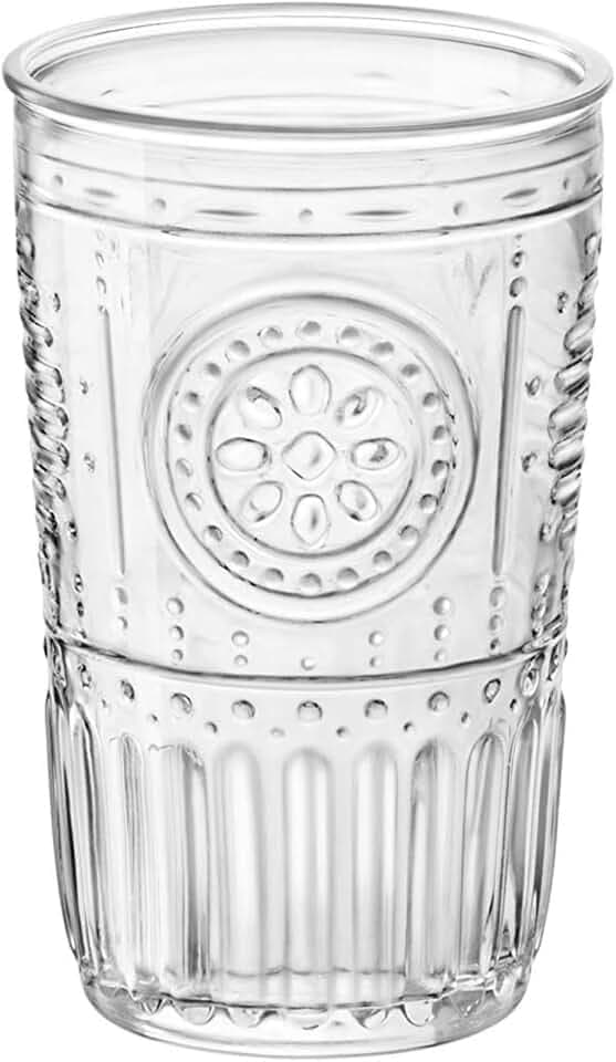 Bormioli Rocco Romantikglas, 475 Milliliter, Glas, transparent, Spülmaschinenfest, Wasserglas, für Cocktails / Wasser / Säfte / Softdrinks
