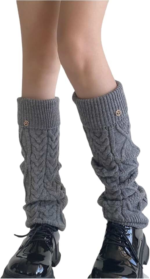 Stulpen für Damen Mädchen aus Wolle Beinstulpen Gestrickte Beinlinge Leg Warmers Beinwärmer Flexibel Warme Kniewärmer Stiefelstulpen Langer Stulpensocken Beinwärmer