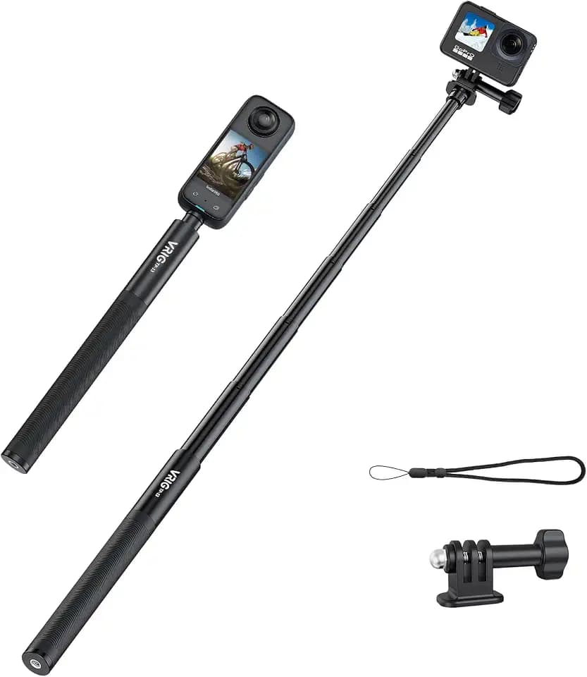 VRIG Unsichtbarer Selfie-Stick für Insta 360 X6/ X5/ X4/ Osmo 360