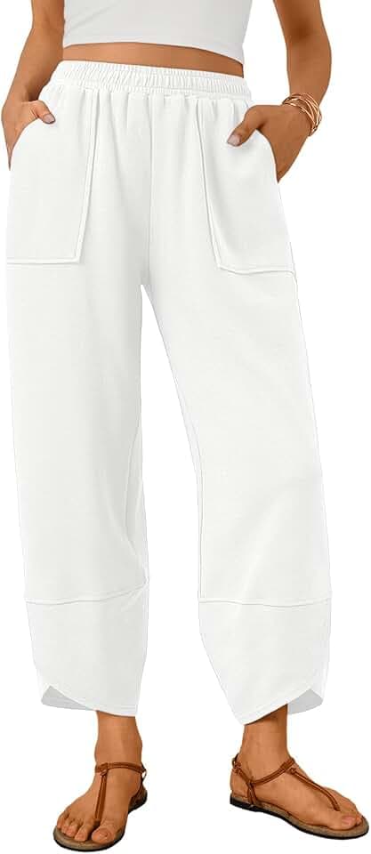Trendy Queen Women's Wide Leg Pants Barrel Sweatpants