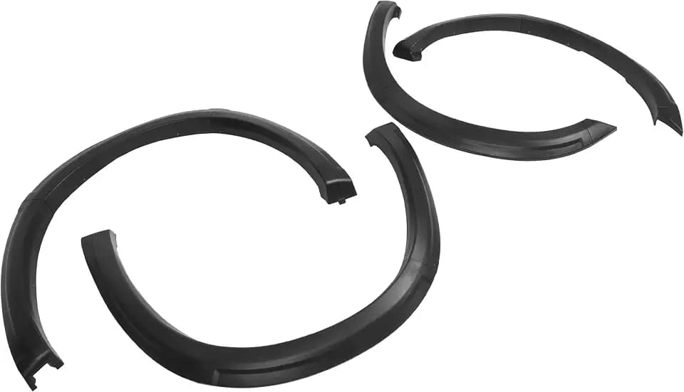 ALMULOO 4Pcs Fender Flares Compatible with 2010-2018 Dodge Ram 2500 3500 Wheel Arch Covers Plastic(PP) Textured Black