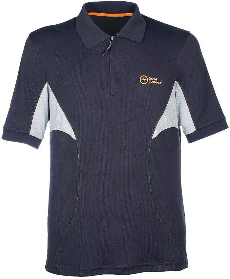 Great Escapes Herren Wolf Polohemd