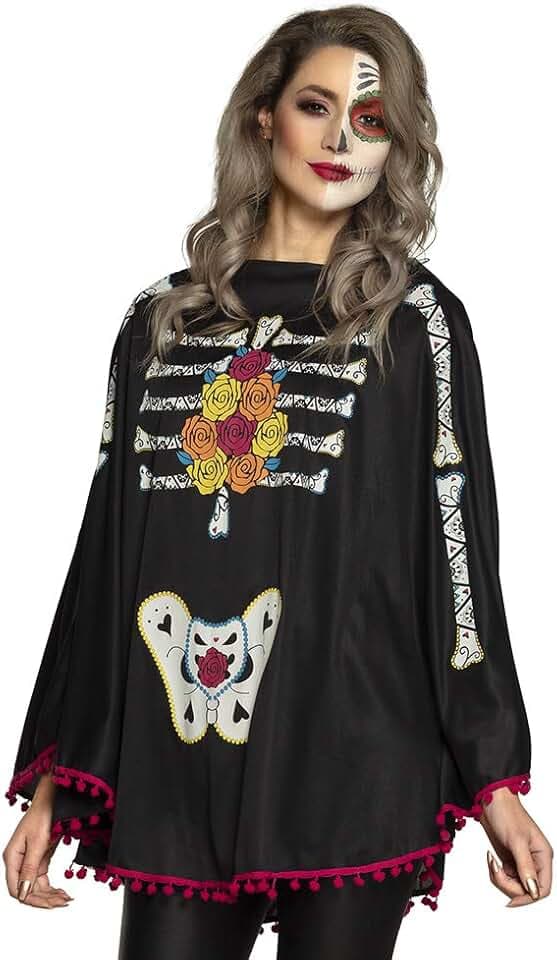 Boland - Halloween Poncho Day of the Dead