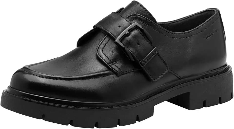Tamaris Wide FIT Slipper Materialmix Leder/Synthetik H-Weite