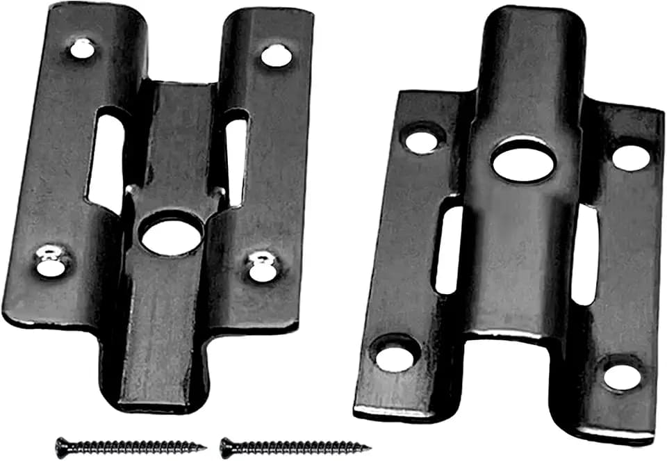 100 Stück Terrassenclips Edelstahl, U-förmig WPC Clips, Befestigungsclips mit 100 Schrauben für Bambusholzboden Verschluss, Klemmbereich 6mm/7mm/8mm/9mm (Schwarz 8mm)