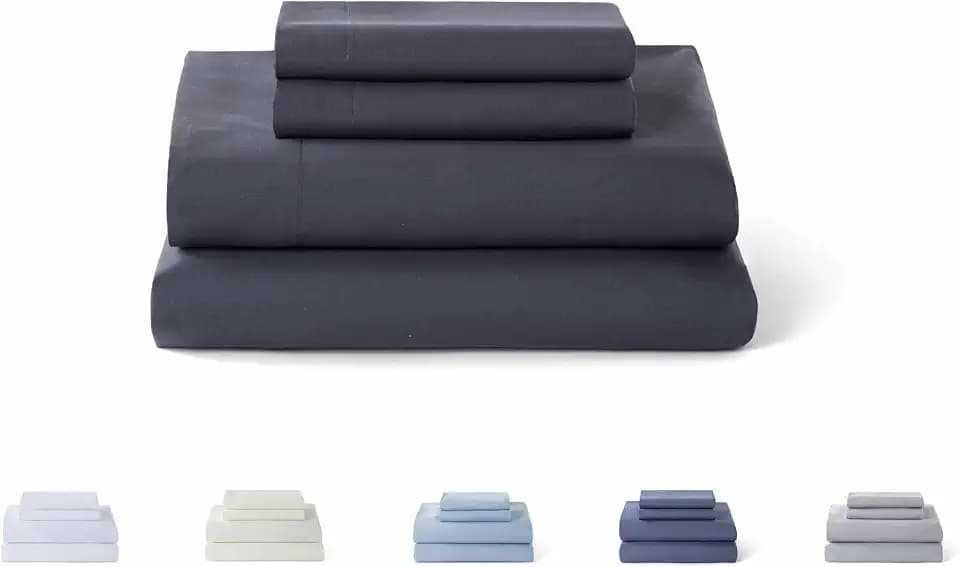 Todocama Bettwäsche-Set, 4-teilig, 5003, Spannbettlaken, Überwurf, 2 Kissenbezüge