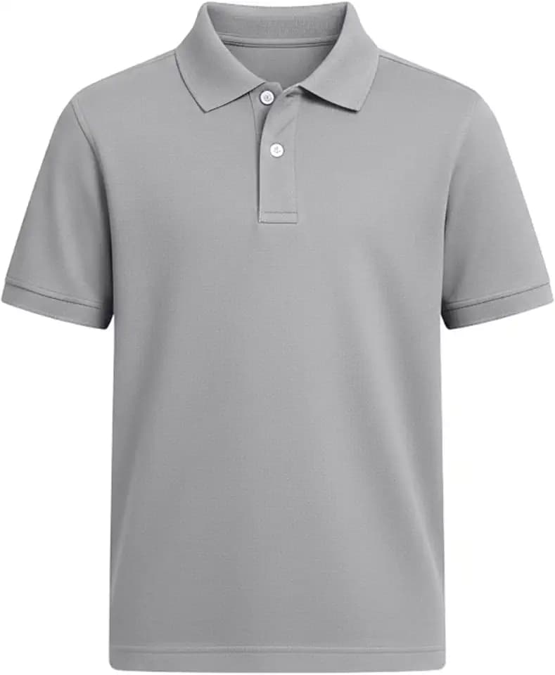INGEAR Boys Golf Polo Long Short Sleeve Shirts Performance Active Wear Polo for Tennis Boys School Uniform Shirts