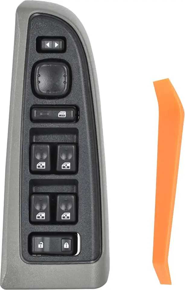 ASOPARTS 15883323 Front Driver Side Power Window Switch Door Lock GrayBezel