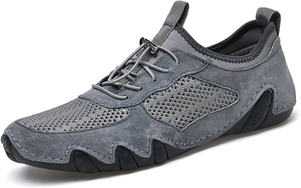 Driving Shoes for Men Breathable Mesh Men's Casual Shoes Slip On Fashion Comfortable Handmade