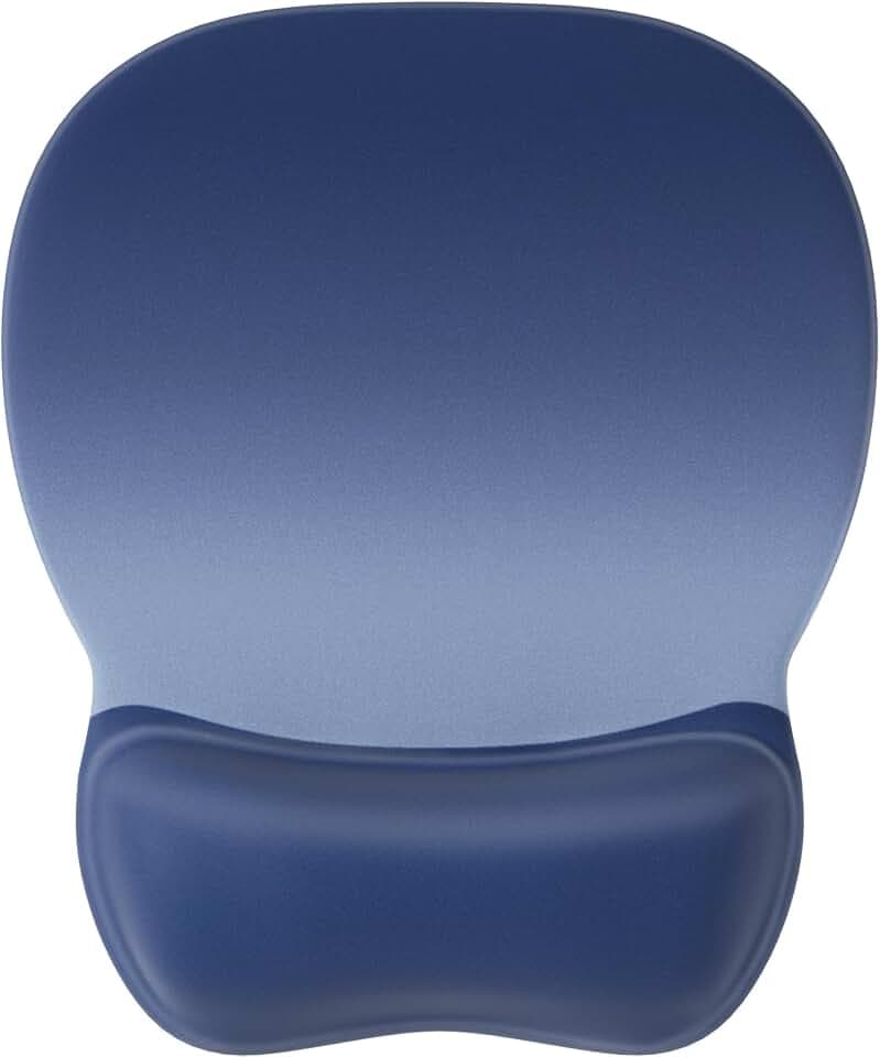 MROCO Ergonomic Mouse Pad with Gel Wrist Rest, 9.4 x 8.1 in, Blue Gradient