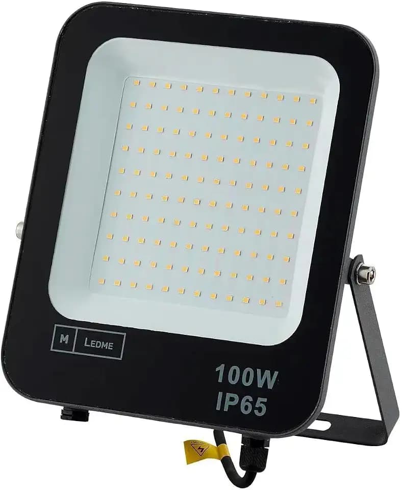 M Ledme - 100W LED Strahler mit OSRAM LED Chips - Superheller 12000LM Außenstrahler in neutralweißen Licht 4500K, IP65 Wasserfest für Garten, Hinterhof, Auffahrt und Garage