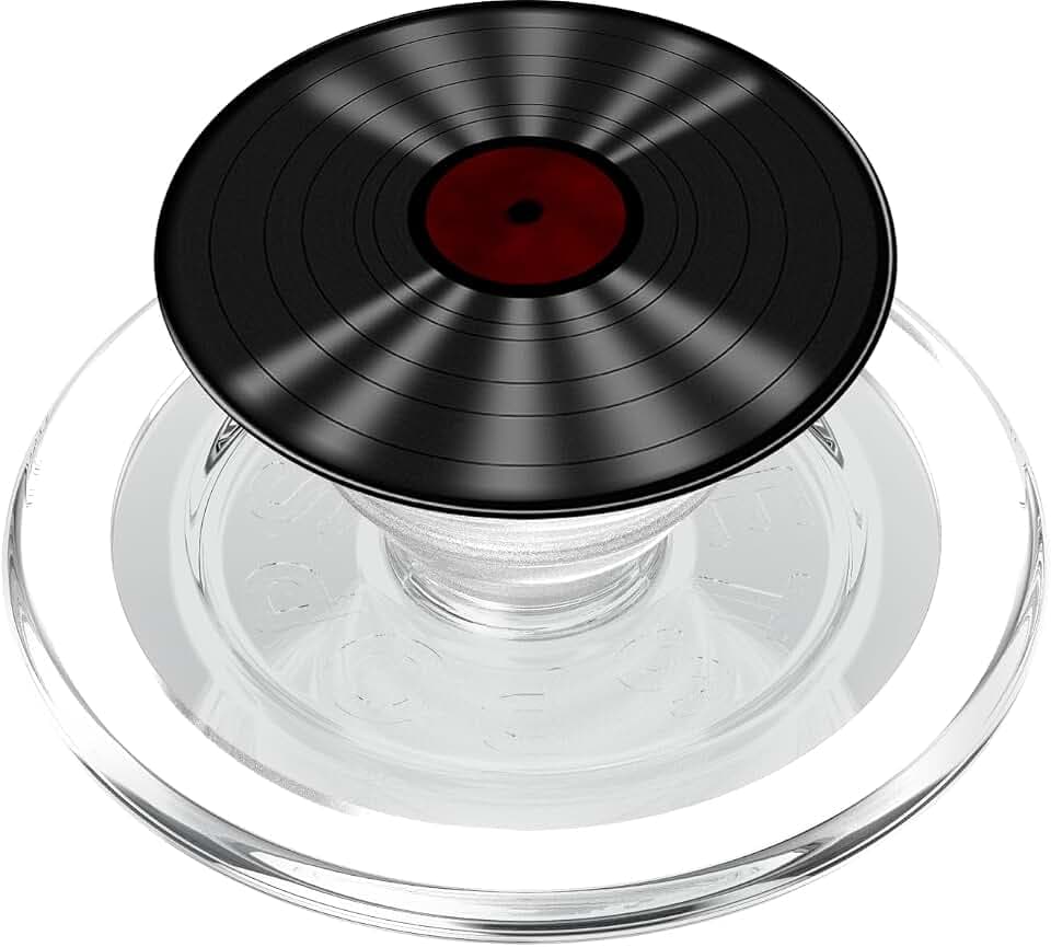 Retro Vinyl LP Schallplatte Kunst Musik PopSockets PopGrip für MagSafe