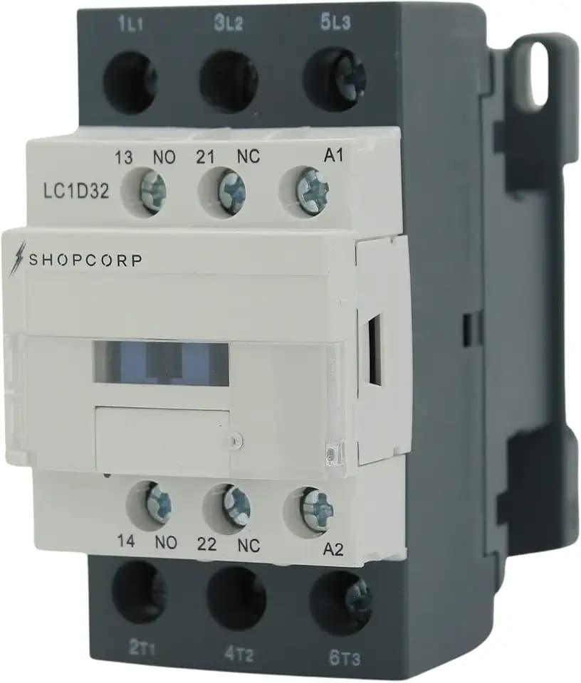 3 Pole AC Contactor 120V Coil 32 Amp Normally Open, 1 Pack