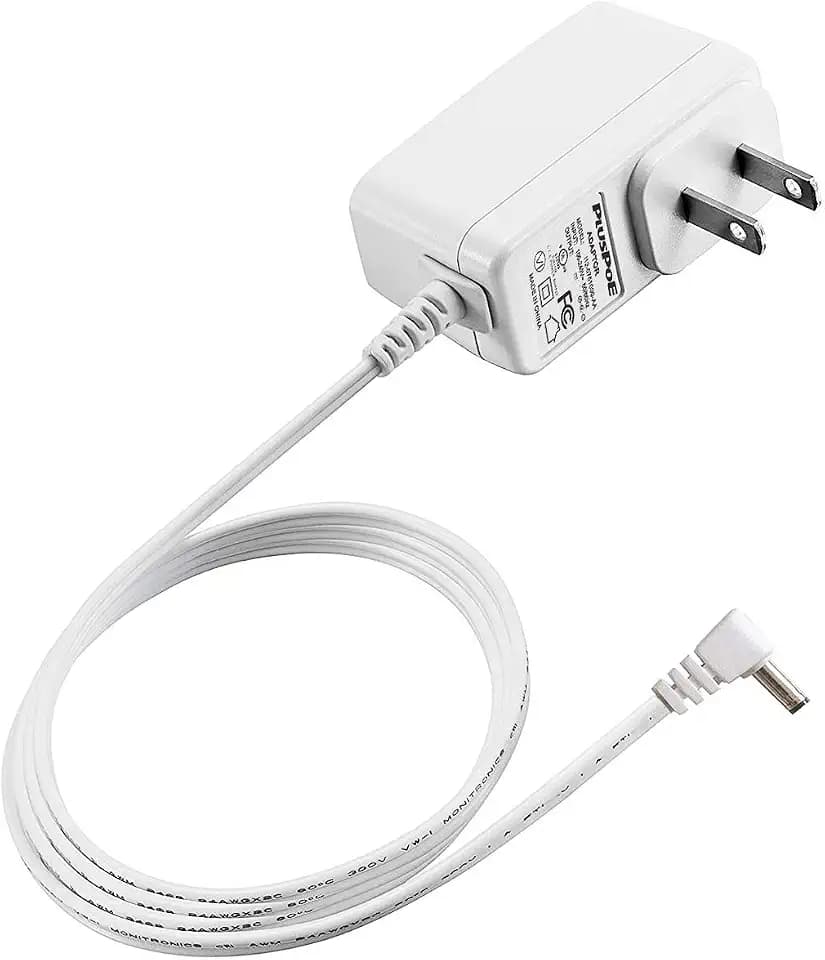 6V AC Adapter for Omron Blood Pressure Monitor Hem-ADPTW5, USA UL Listed Extra Long 6.6 Ft Cord Healthcare 5 7 10 Series BP5100 BP5250 BP5450 Charger Replacement Power Supply Cord, White