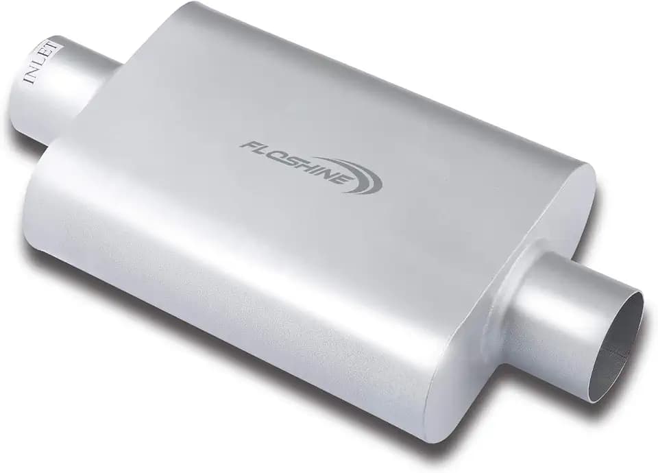 Universal Mufflers Dual Chamber 3" inlet (ID) 3" outlet (ID) overall 17" Performance Automotive Muffler Exhaust FH43040