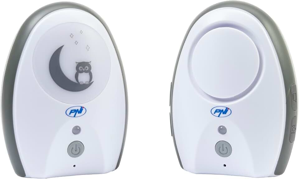 Audio Babyphone PNI B6500 kabellos, Gegensprechanlage, mit Nachtlampe, Vox- und Pager-Funktion, einstellbare Mikrofonempfindlichkeit