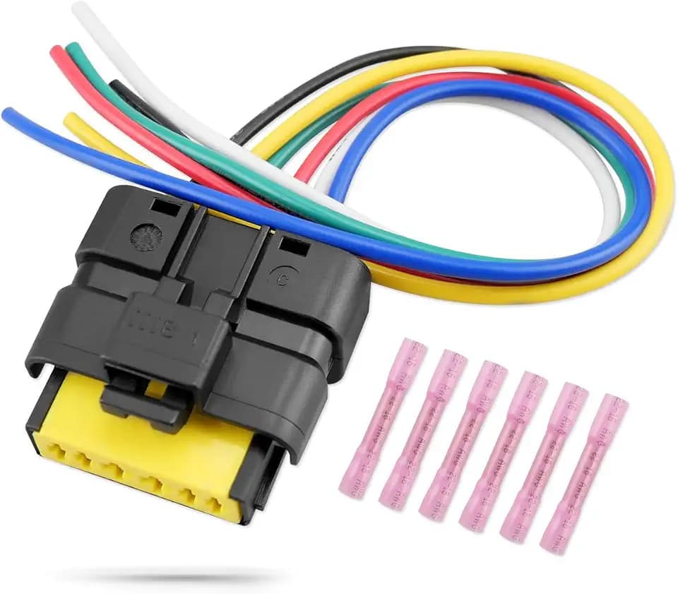 6 Pin Rear Tail Light Wiring Harness Socket Connector Plug Fit for Nissan Versa Sunny Almea V-Drive Latio N17 2012 2013 2014 2015 2016 2017 2018 2019