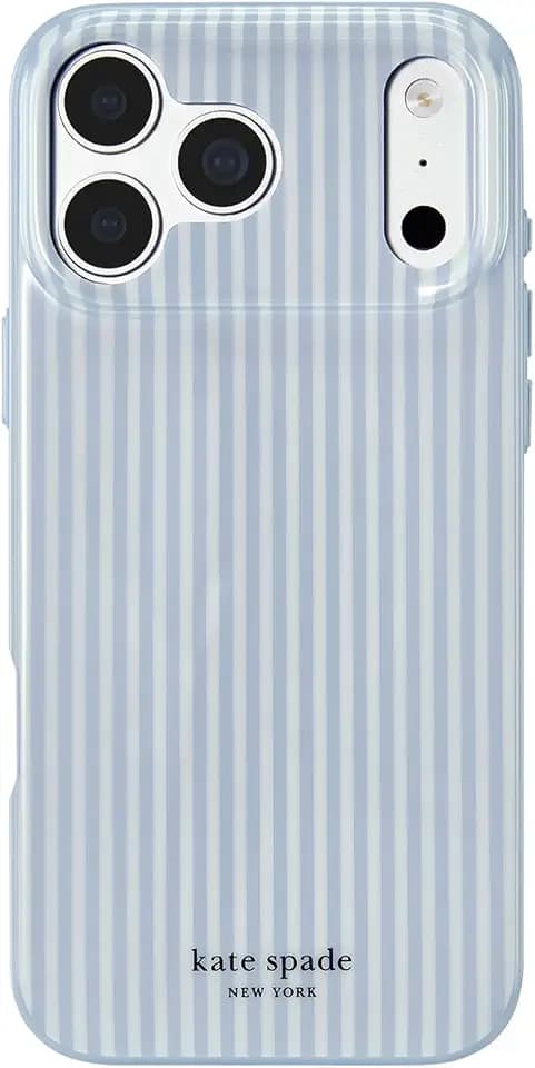 kate spade new york iPhone 18 Pro Max Case - Stripe Diamond Blue