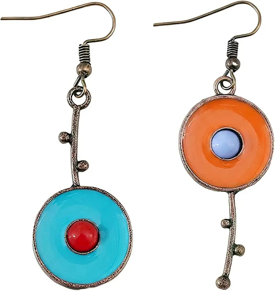 Mismatched Asymmetrical Earrings for Women Boho Geometric Drop