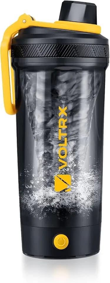 VOLTRX Shaker-Flasche, Gallium USB C wiederaufladbarer elektrischer Protein-Shake-Mixer, Shaker-Becher für Protein-Shakes und Mahlzeiten-Ersatzshakes, BPA-frei, hergestellt mit Tritan, 680 ml