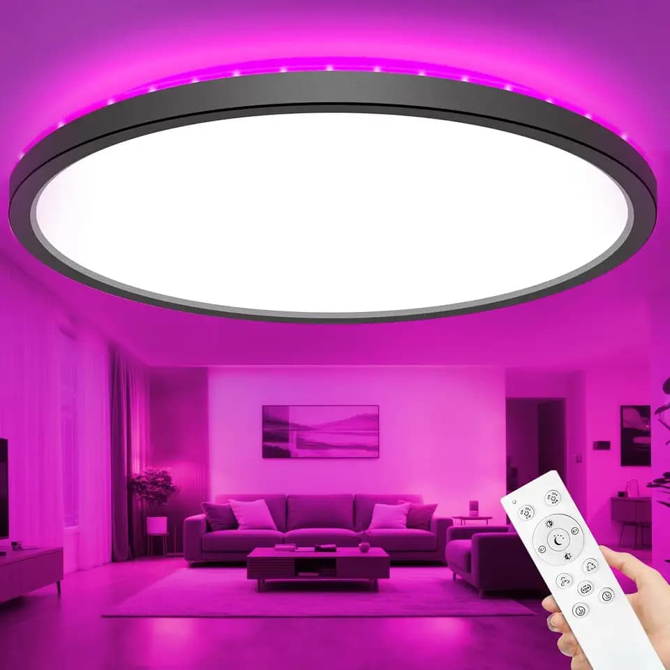 zemty LED Deckenleuchte Dimmbar