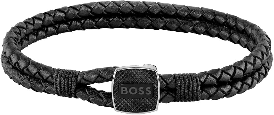 BOSS Jewelry armband für Herren Kollektion SEAL verfügbar aus Schwarz, Braun oder Blau