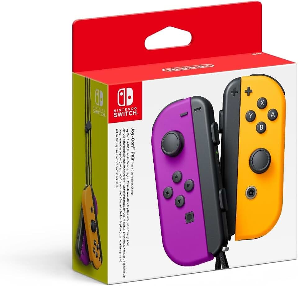 Nintendo Switch Joy-Con 2er-Set Neon-Lila/Neon-Orange