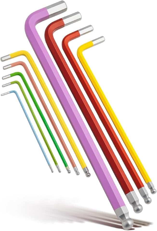 Innensechskantschlüssel Set 9tlg, EXTRA Langer Schenkel