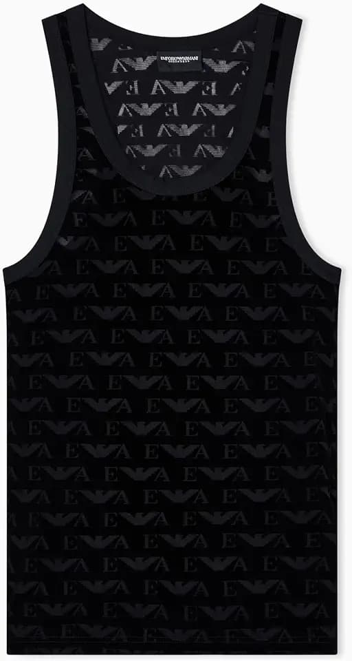 Emporio Armani Men's Jacquard Velvet Tank Top