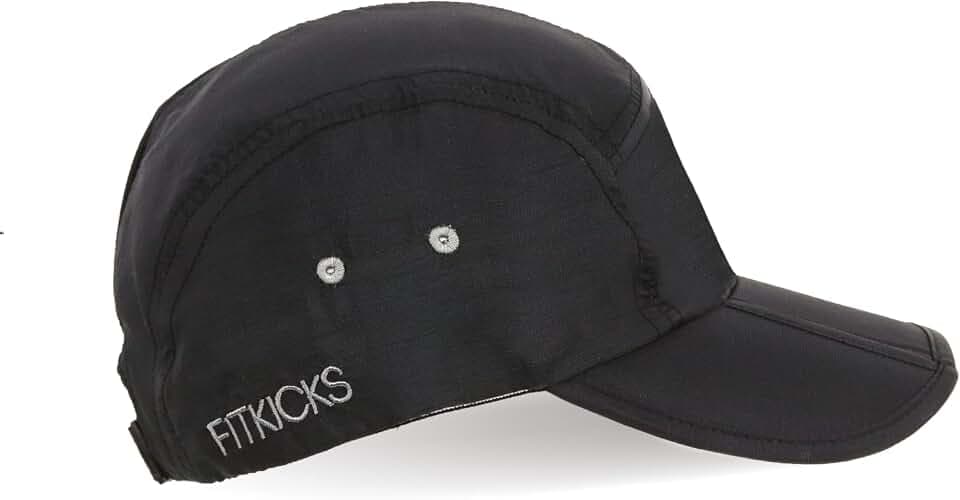 FITKICKS Folding, Adjustable Ball Cap, UPF 50+ for Men and Woman