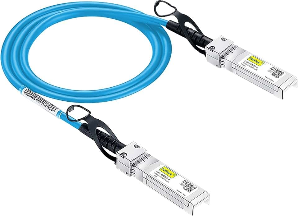 Blue Colored 10G SFP+ DAC Cable - Twinax SFP Cable for Ubiquiti UACC-DAC-SFP10-1M, 1-Meter(3.3ft)