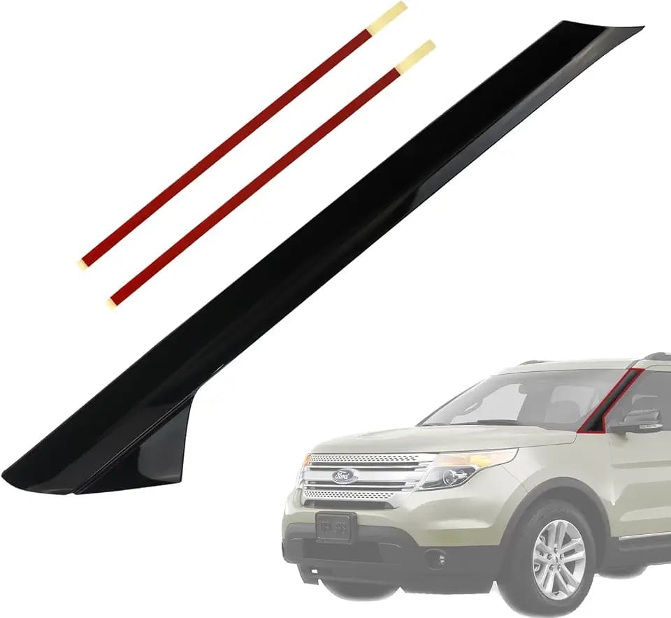 Windshield Outer A Pillar Trim Molding Kit | Compatible with 2011-2019 Ford Explorer Accessories Front Left Driver Side | Replaces 926-450 BB5Z-7803137 BB5Z-7803145 Window Pillar Post Trim Cover