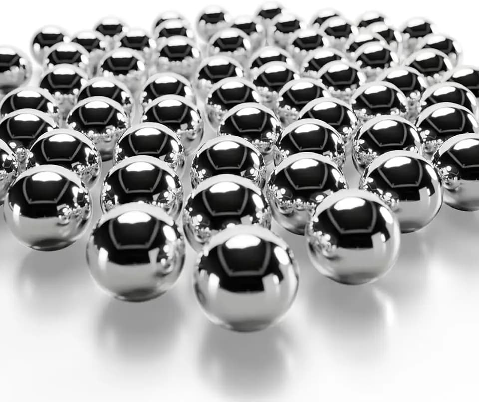 Z QINGZHENG 1000pcs 3/8inch Steel Ball 9.525mm Precision Steel Bearing Balls