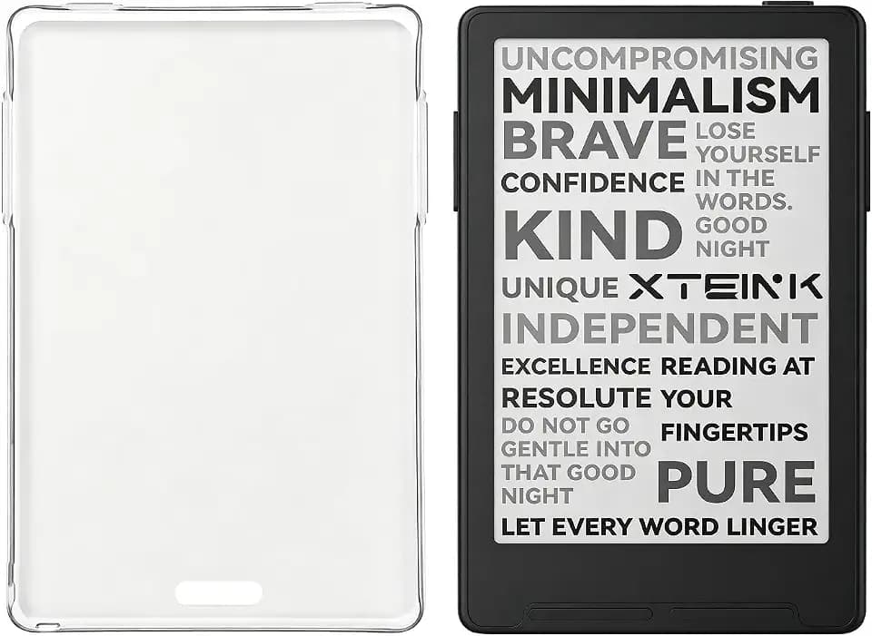 XTEINK X3 Clear Soft TPU Back Cover for XTEINK X3 E-Book Reader, Mist White