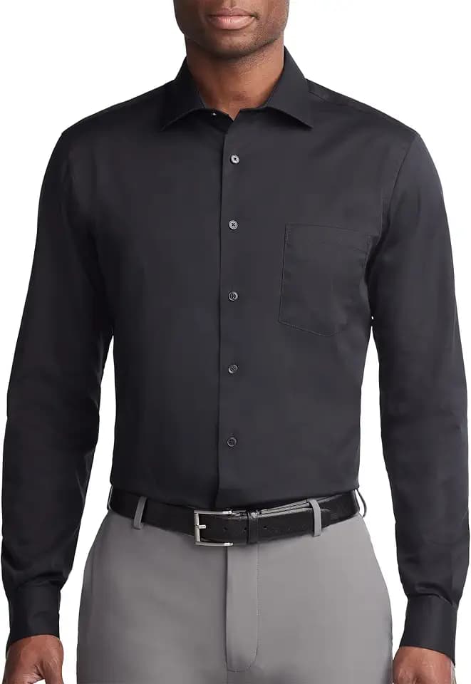 Van Heusen Men's Dress Shirt Regular Fit Flex Collar Stretch Solid