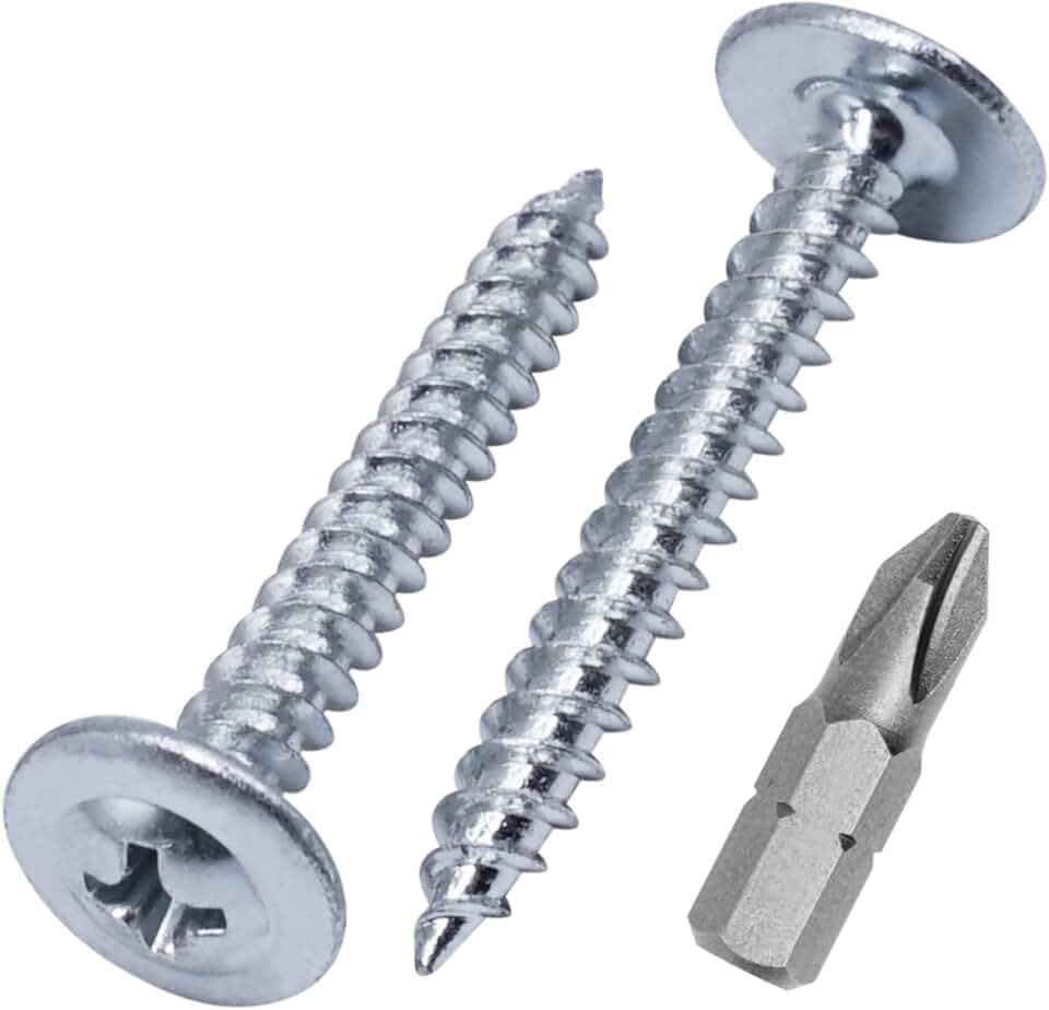 Marcopol (950 Stück) Verzinkter Stahl 4,0 x 30 mm Holzschrauben, Metallschrauben, modifizierter Halsspannkopf, Selbstschneidend (950, 4,0 x 30 mm)