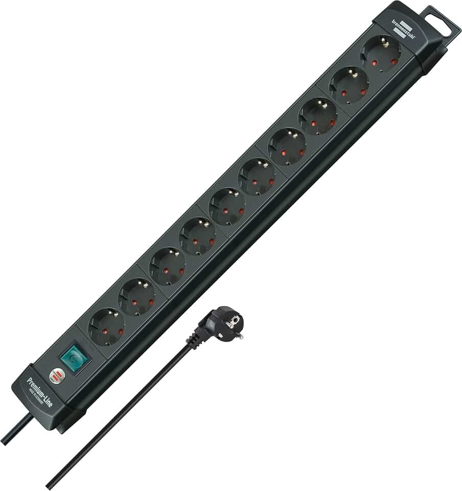 Brennenstuhl Premium-Line, Steckdosenleiste 10-Fach, 3m