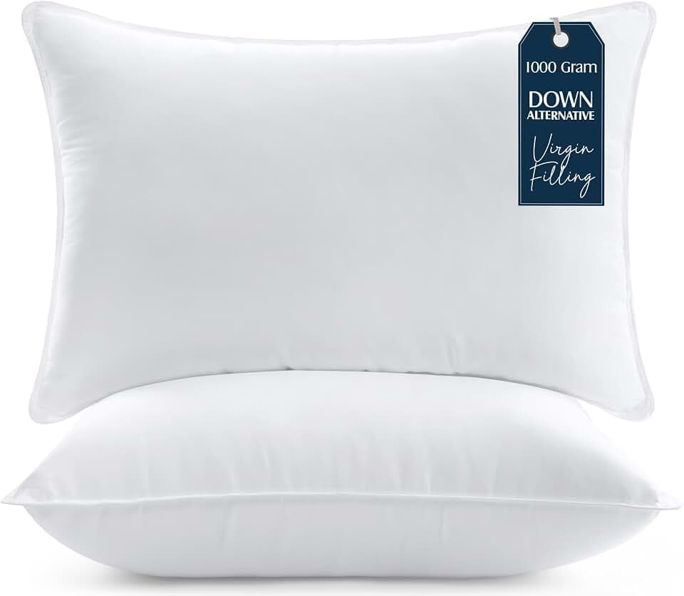 Utopia Bedding Kopfkissen 50x70 2er Set Schlafkissen Atmungsaktiv Kissen