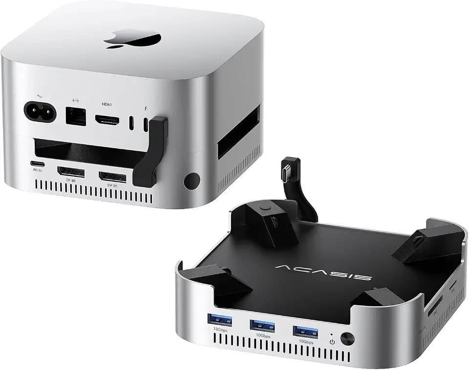 ACASIS 40Gbps Mac mini Dock & Stand with Dual-Bay NVMe SSD Enclosure