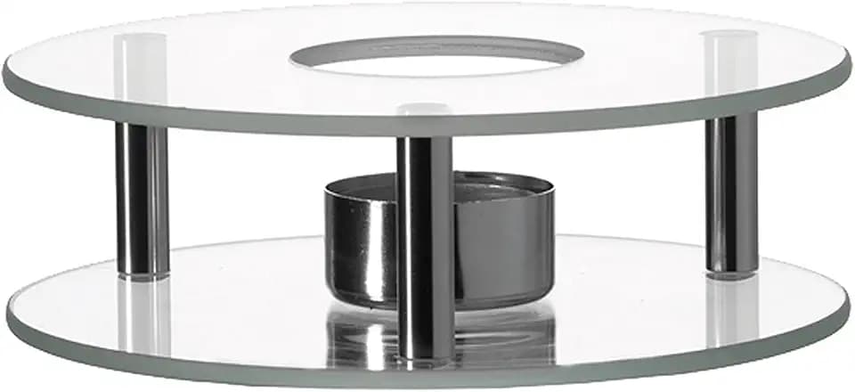 Leonardo 025521 - Scaldino - Stövchen - Glas & Edelstahl - für sämtliche Teekannen geeignet